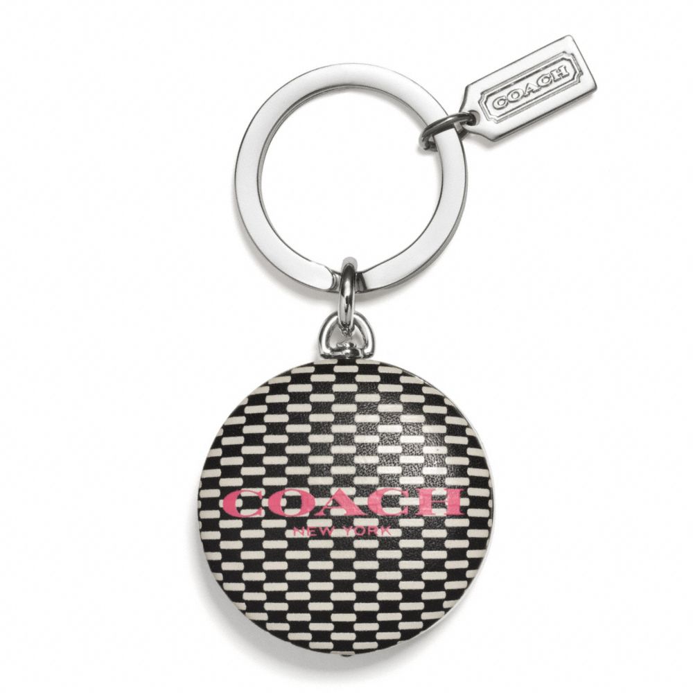 NOVELTY LOGO FLASHLIGHT KEY RING - SILVER/MILK/BLACK - COACH F62564