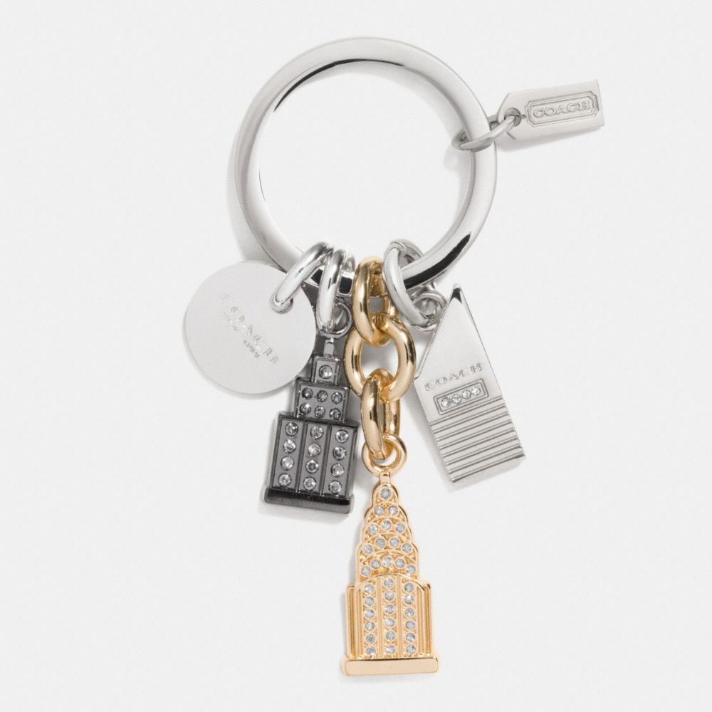 COACH F62586 Skyline Mix Key Ring MULTICOLOR