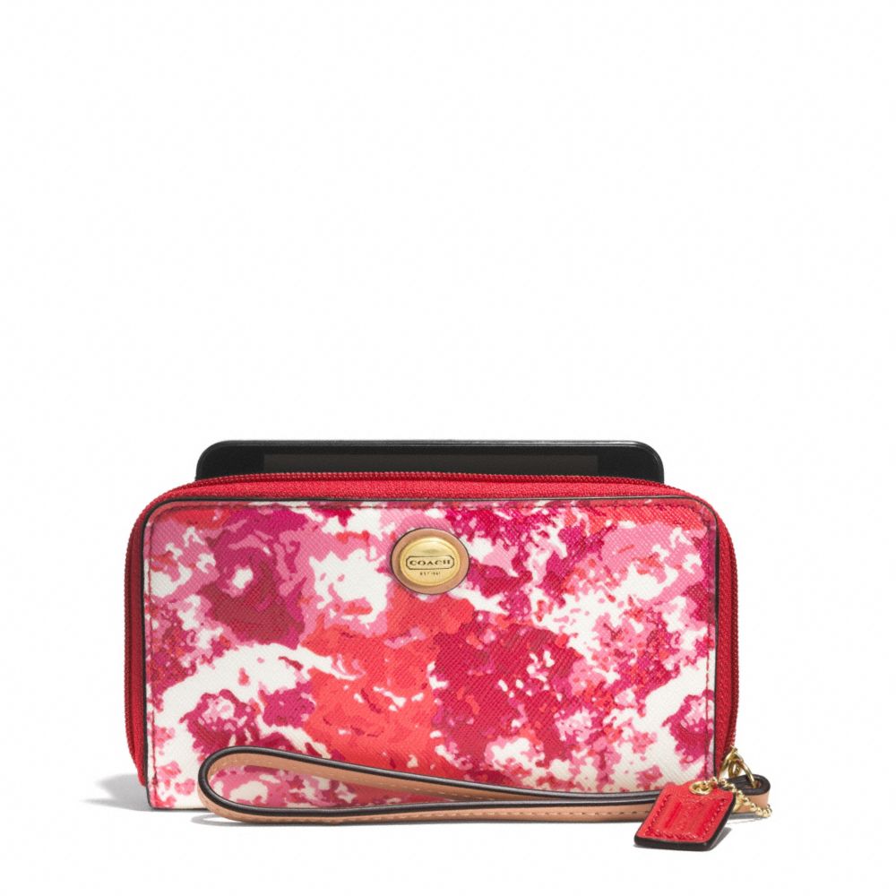 COACH F62605 PEYTON FLORAL PRINT EAST/WEST UNIVERSAL CASE ONE-COLOR