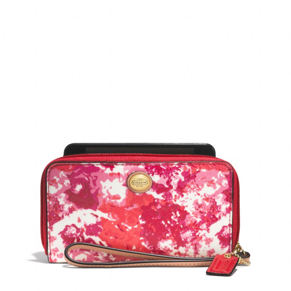 COACH PEYTON FLORAL PRINT EAST/WEST UNIVERSAL CASE -  - f62605