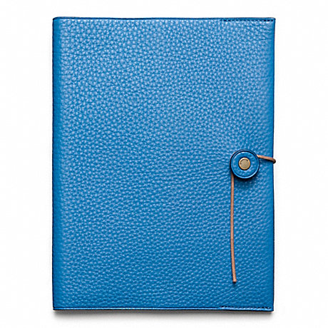 COACH F62644 BLEECKER PEBBLED LEATHER A5 NOTEBOOK ONE-COLOR