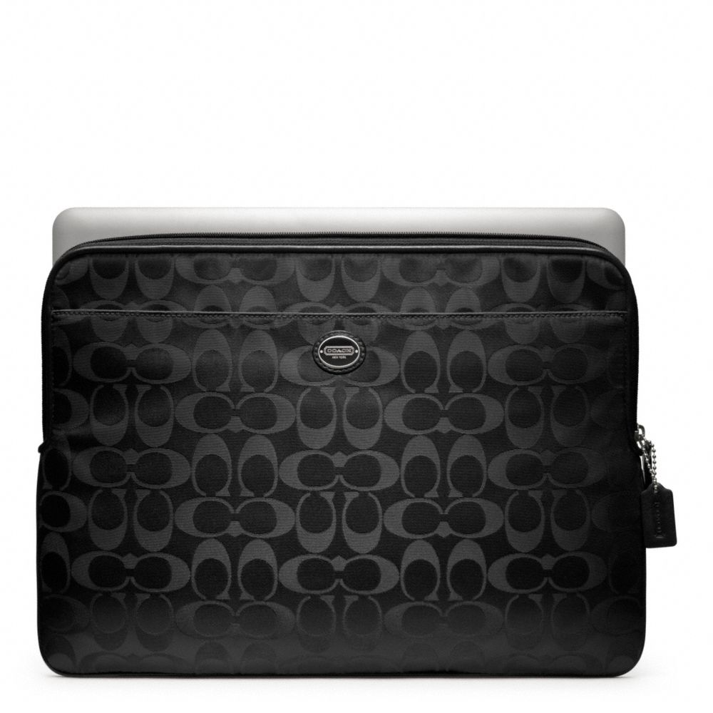 COACH F62812 Signature Nylon Laptop Sleeve 