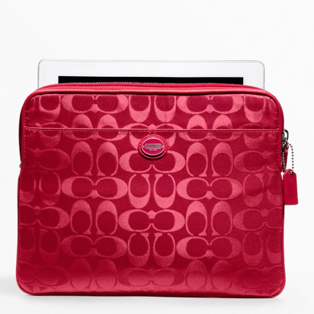 COACH F62815 Signature Nylon Universal Sleeve 