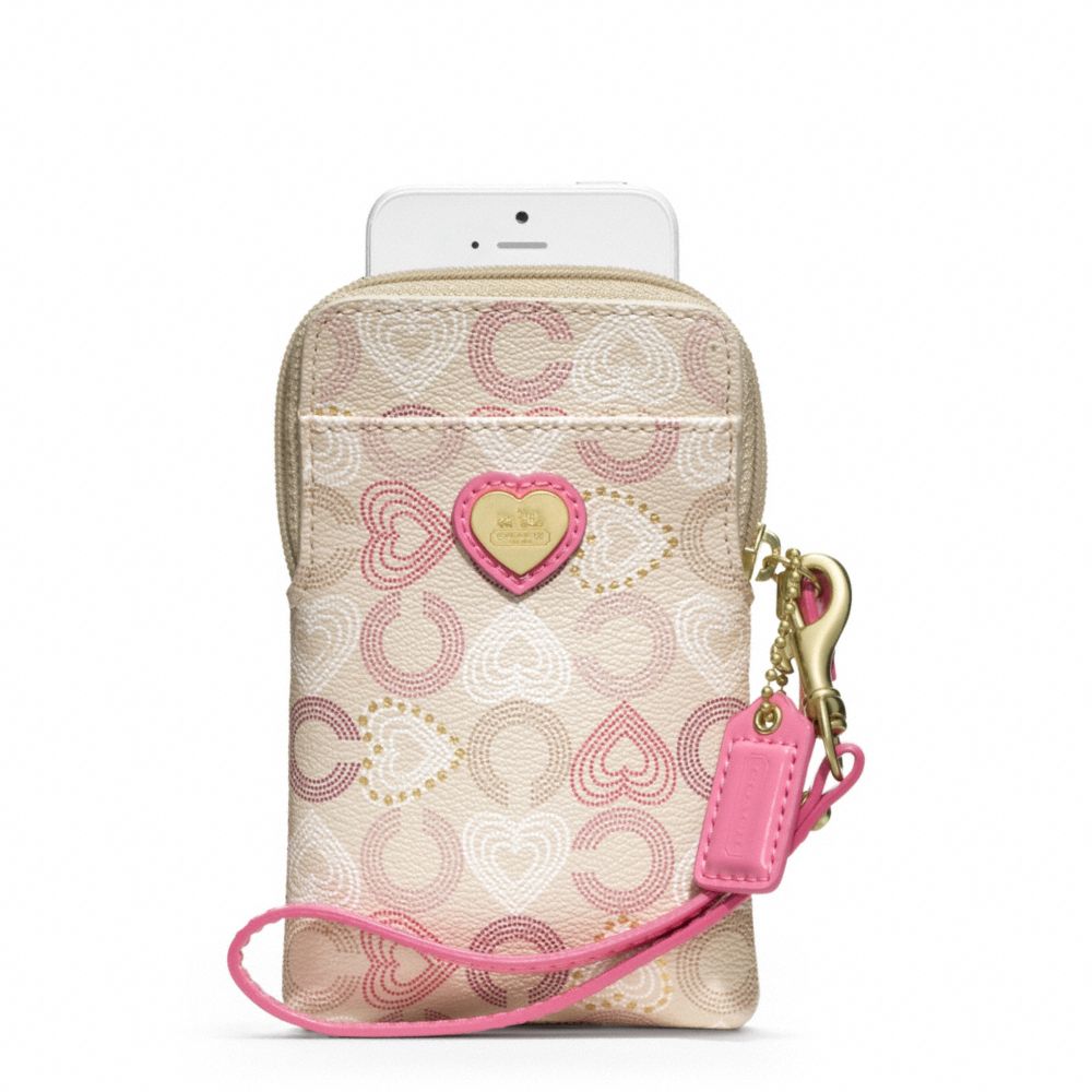 COACH WAVERLY HEARTS N/S UNIVERSAL CASE - ONE COLOR - F62821