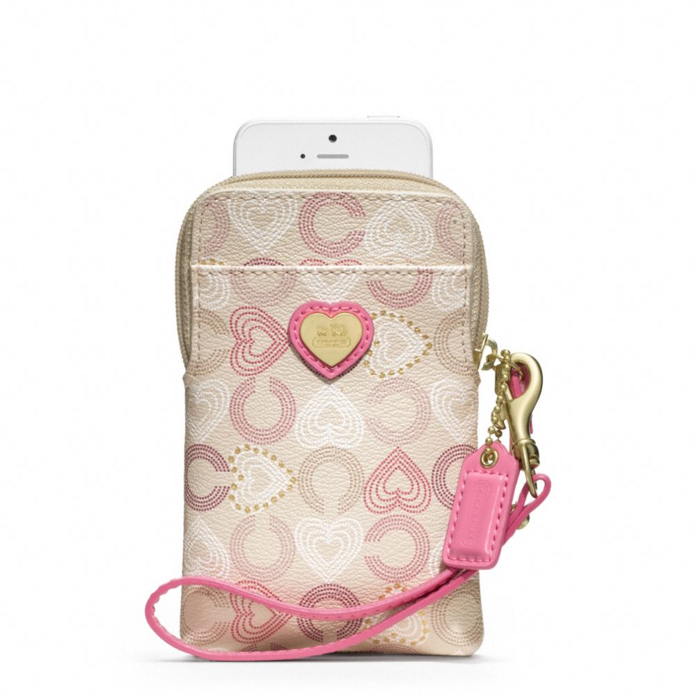 COACH WAVERLY HEARTS N/S UNIVERSAL CASE -  - f62821