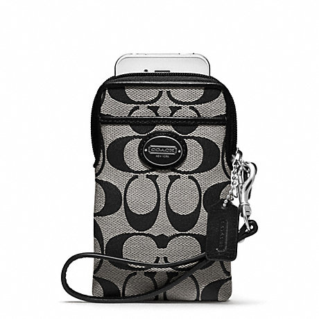 COACH F62837 SIGNATURE NORTH/SOUTH UNIVERSAL CASE ONE-COLOR