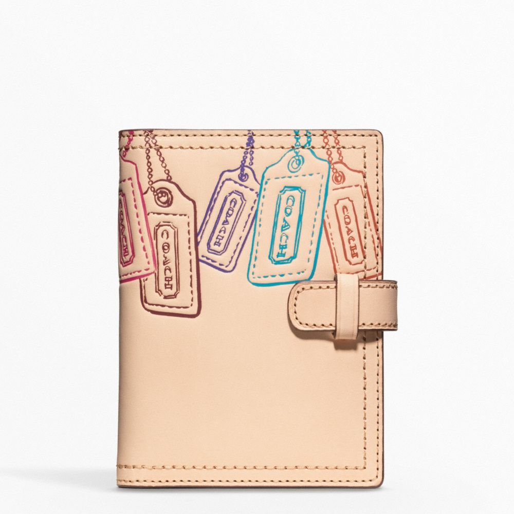 COACH f62856 LEATHER MOTIF PASSPORT CASE 