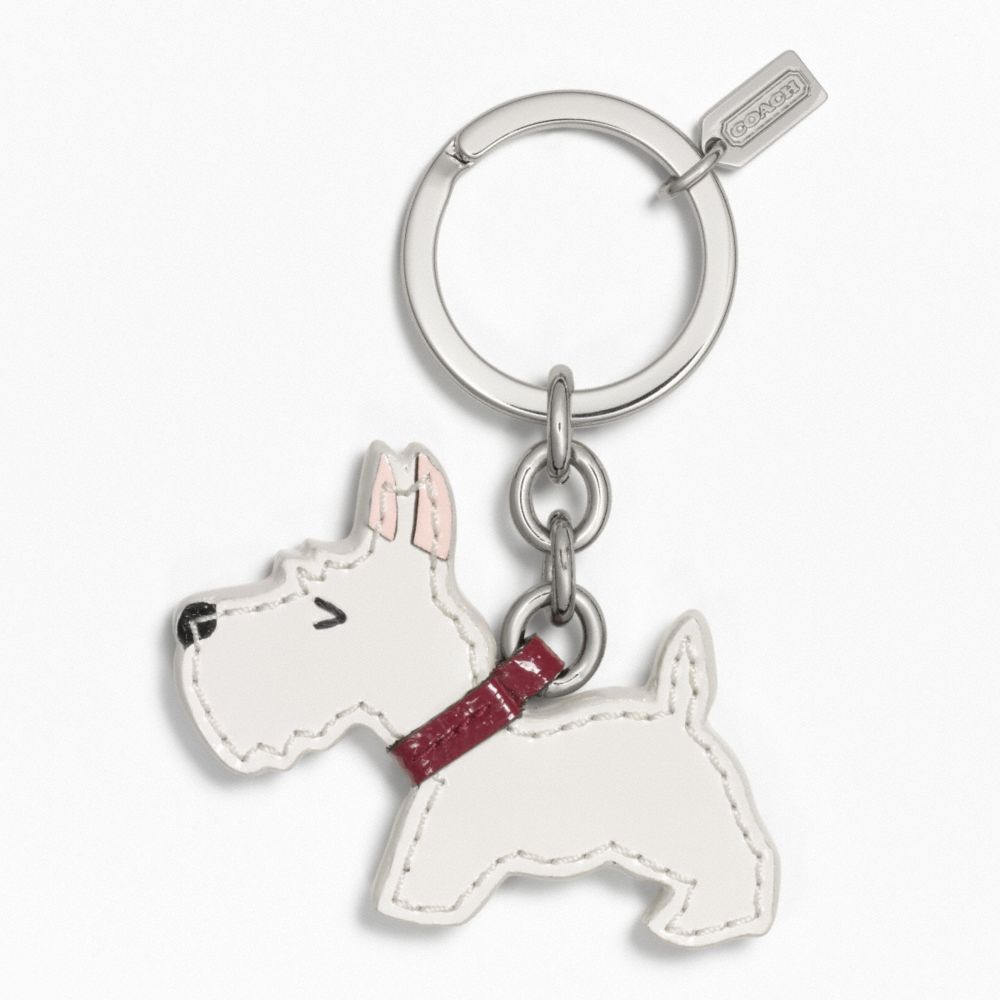 SCOTTIE DOG KEY RING COACH F62936