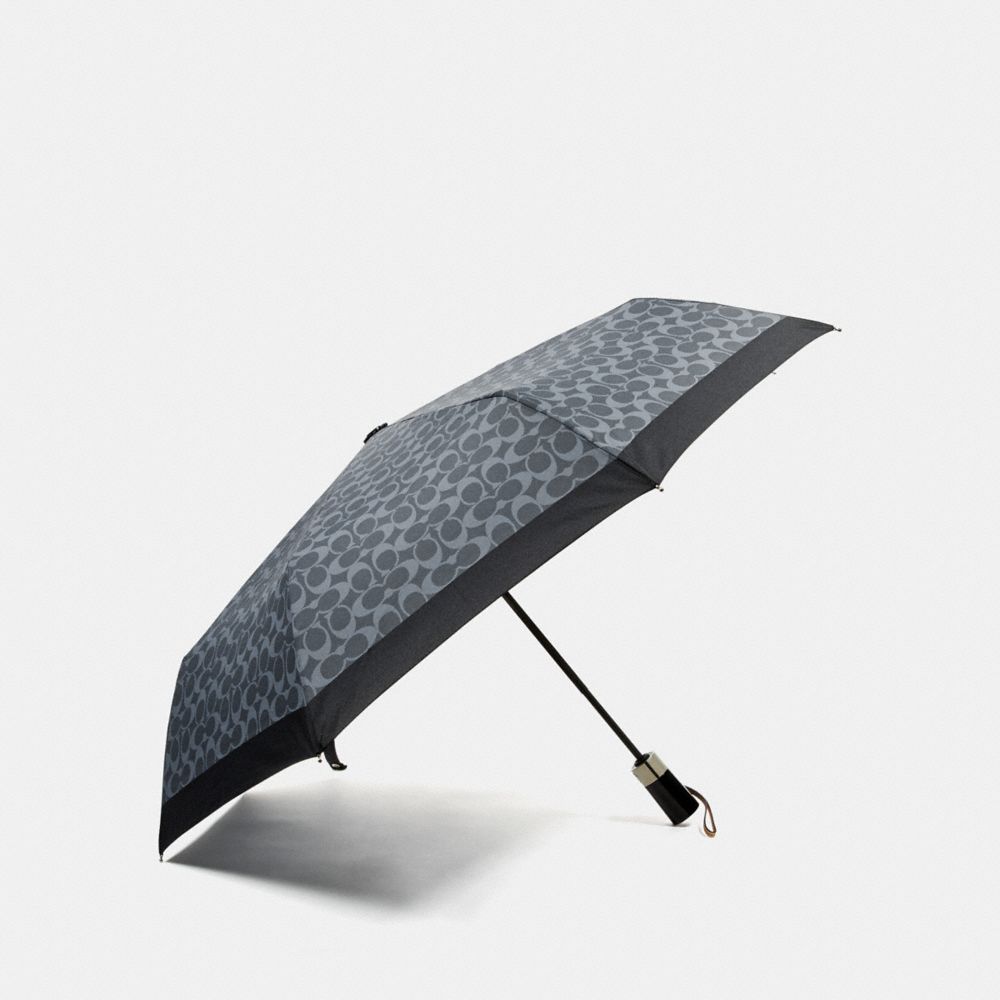 COACH F63364 Signature Umbrella SILVER/DENIM