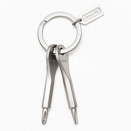 COACH F63430 NOVELTY SCREWDRIVER KEY RING ONE-COLOR