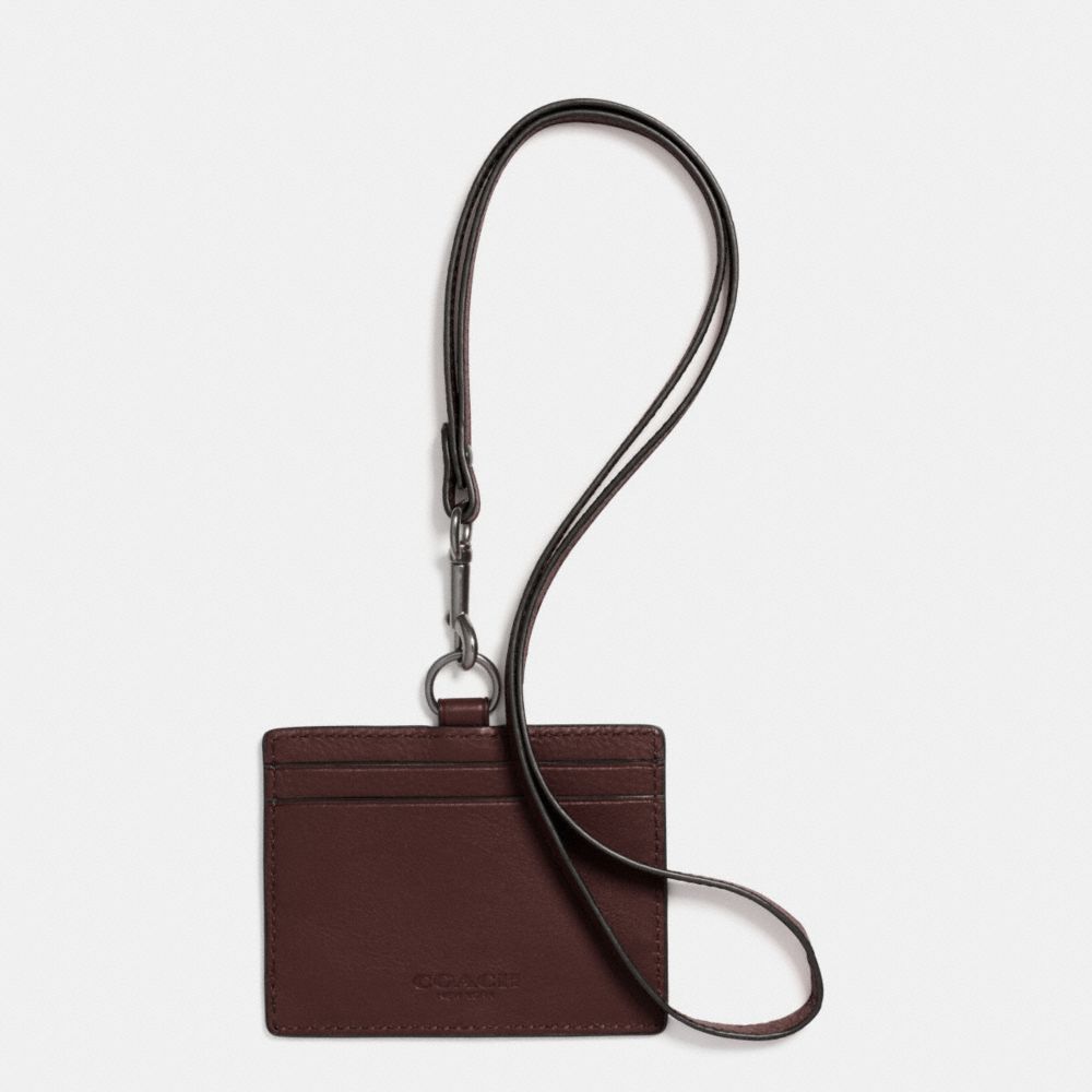 COACH F63629 Id Lanyard In Sport Calf Leather MAHOGANY