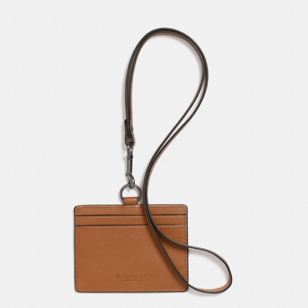 COACH F63629 Id Lanyard In Sport Calf Leather SADDLE