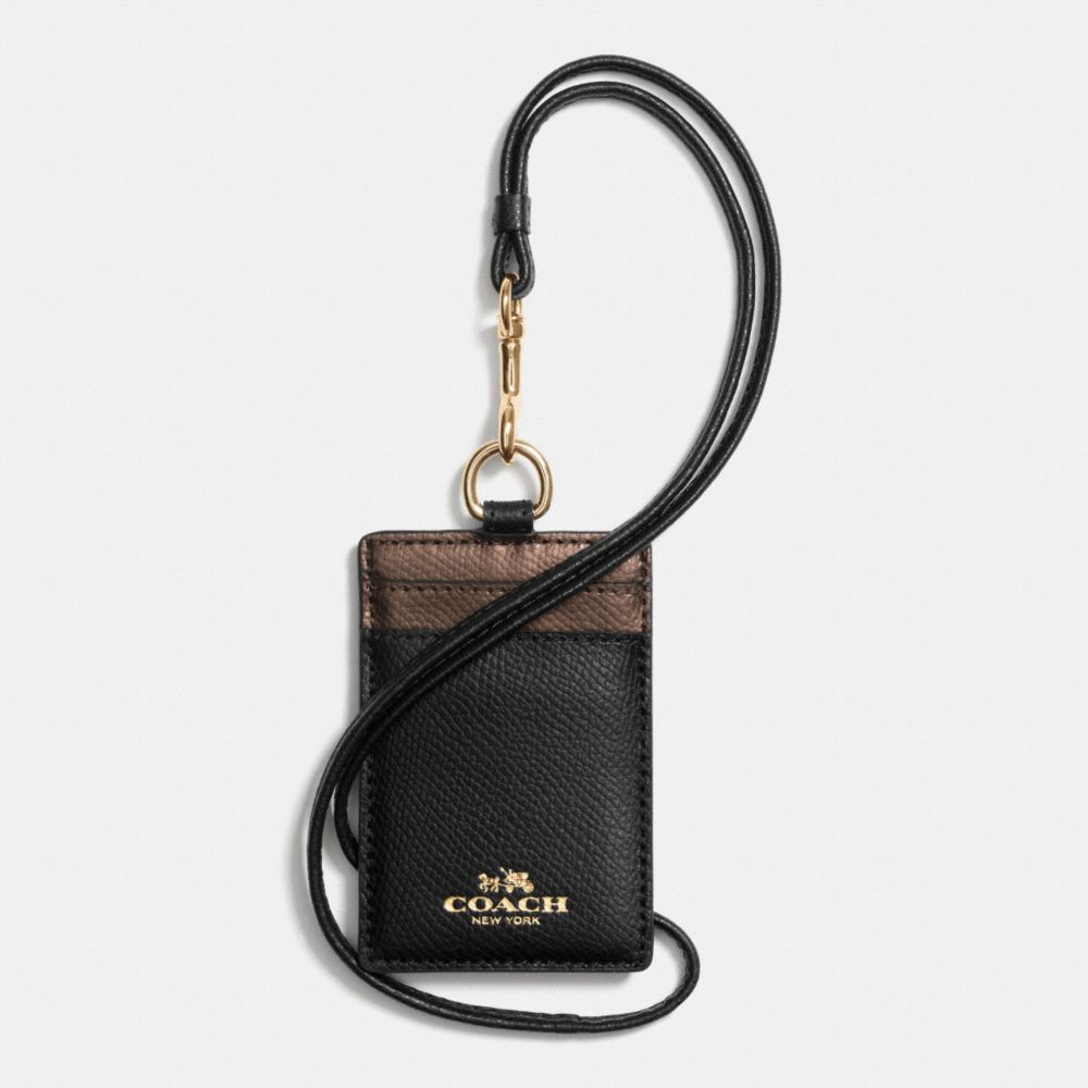 ID LANYARD IN BICOLOR CROSSGRAIN LEATHER - IME8Y - COACH F63668