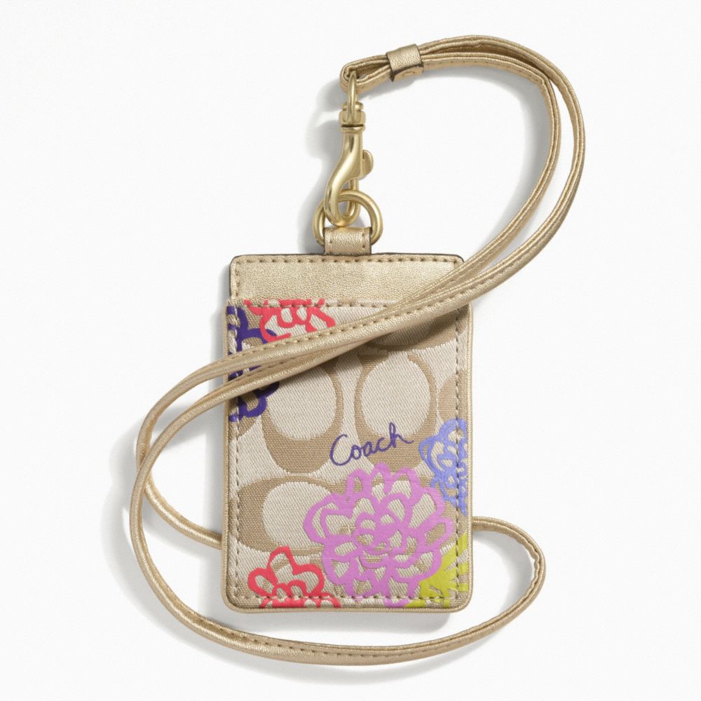 COACH DAISY APPLIQUE LANYARD ID - ONE COLOR - F63676