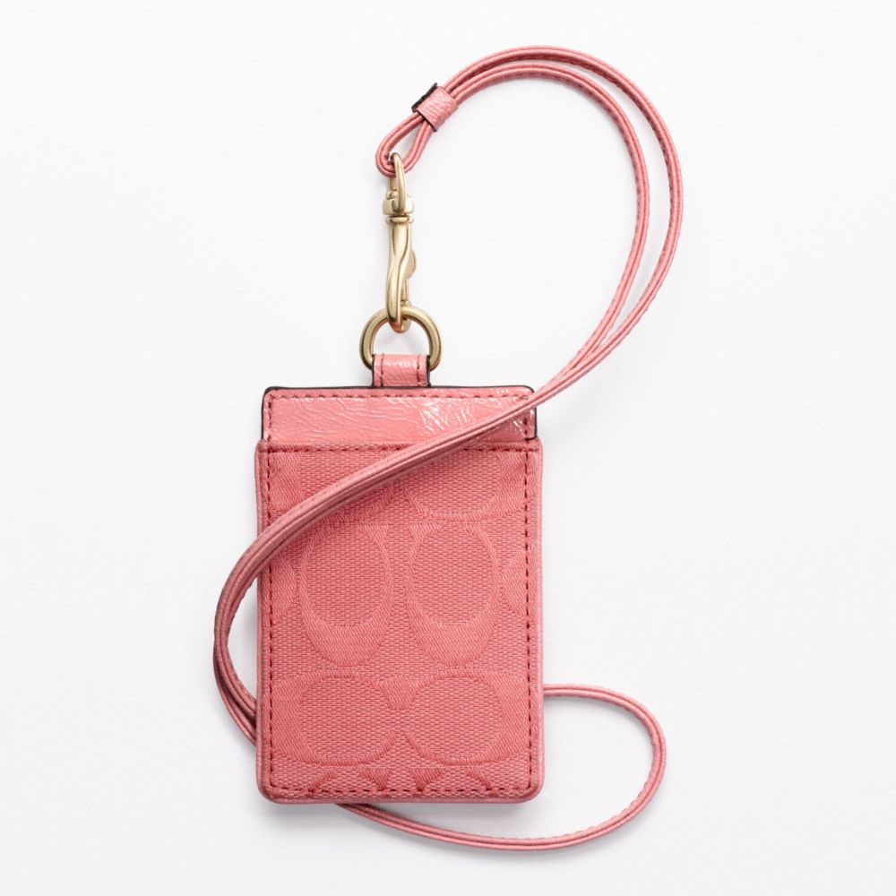 COACH F63681 Signature Lanyard Id 