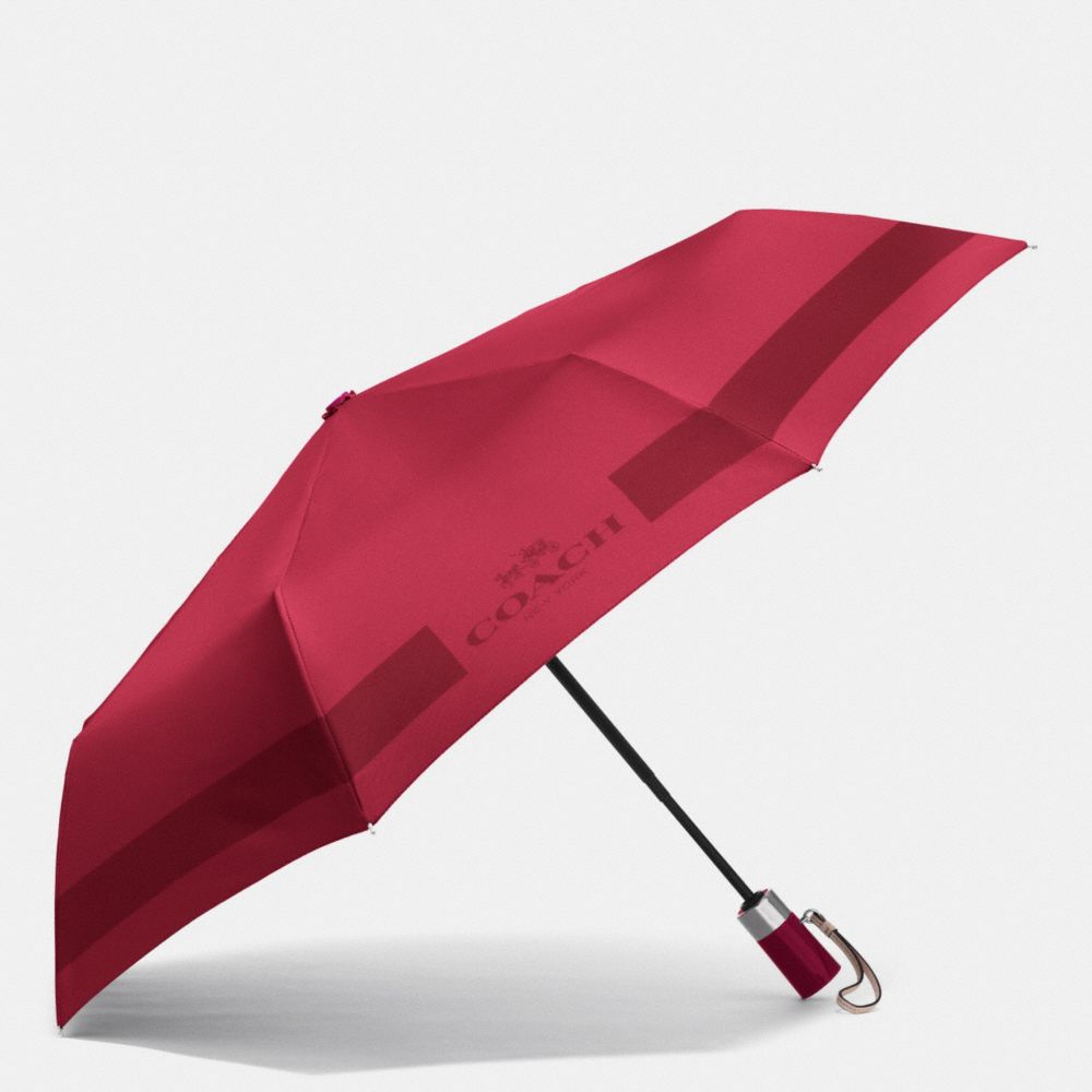 COACH F63689 - HC LOCK UP UMBRELLA SILVER/CLASSIC RED