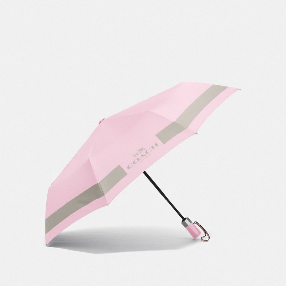 COACH F63689 Hc Lock Up Umbrella SILVER/PETAL/GREY BIRCH