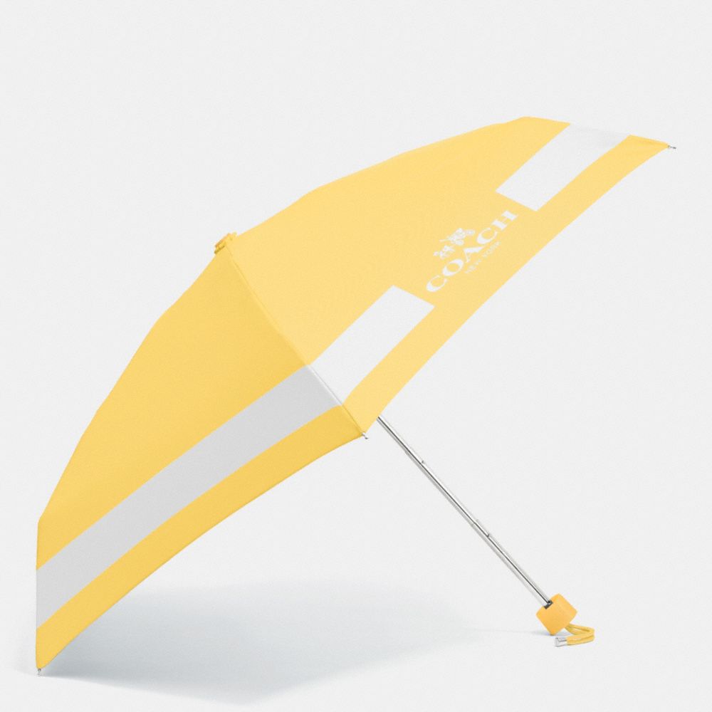 HORSE AND CARRIAGE MINI UMBRELLA - SILVER/CANARY/CHALK - COACH F63690