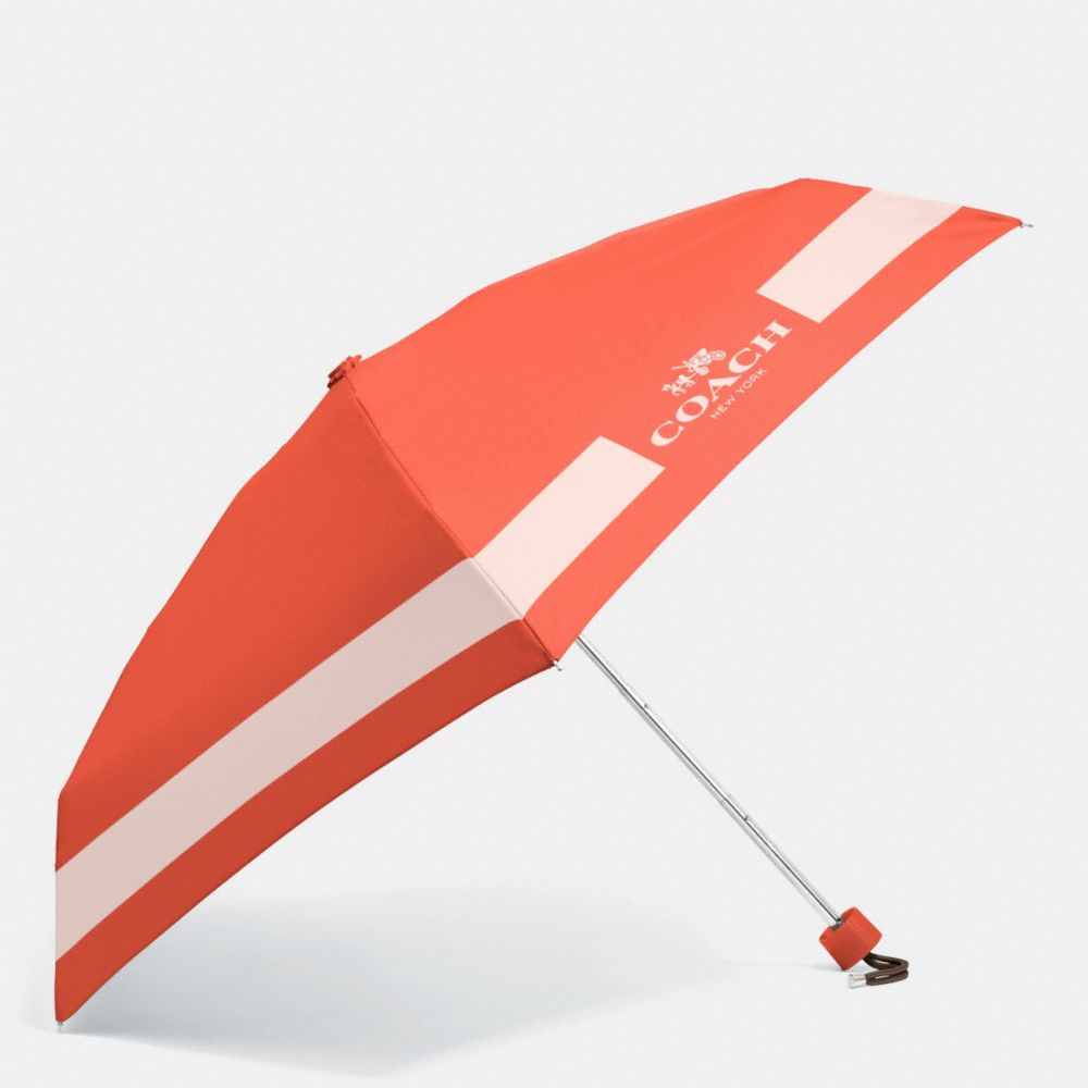 HORSE AND CARRIAGE MINI UMBRELLA - f63690 - SILVER/CARMINE/PEACH ROSE