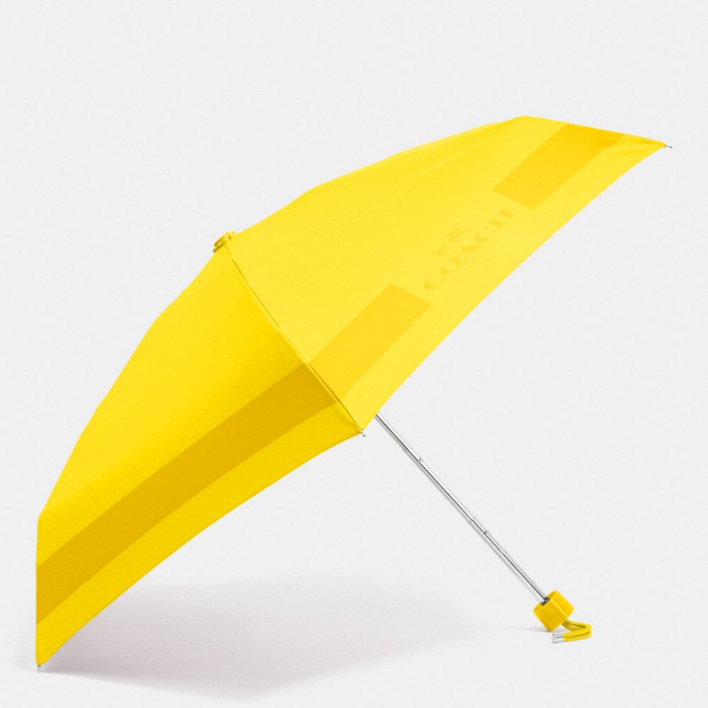 COACH F63690 Hc Lock Up Mini Umbrella  SILVER/YELLOW