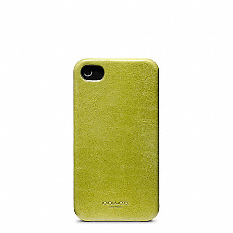 COACH f63734 BLEECKER LEATHER MOLDED IPHONE 4 CASE 