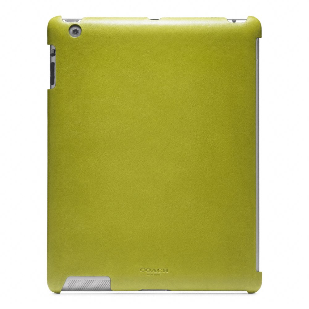 COACH F63898 Bleecker Leather Molded Ipad Case LIME