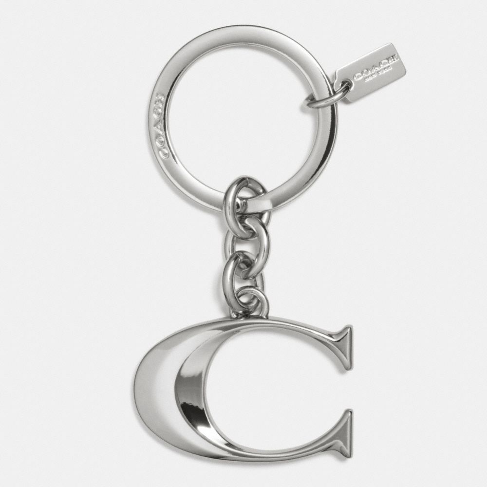 COACH F63984 - METAL C KEY RING SILVER/SILVER