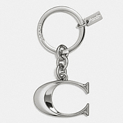 COACH F63984 Metal C Key Ring SILVER/SILVER