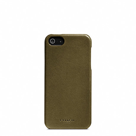 COACH f64076 BLEECKER LEATHER MOLDED IPHONE 5 CASE 