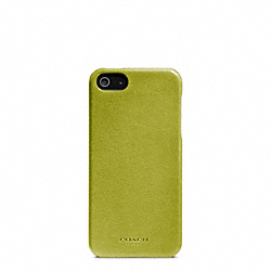 COACH F64076 Bleecker Leather Molded Iphone 5 Case LIME