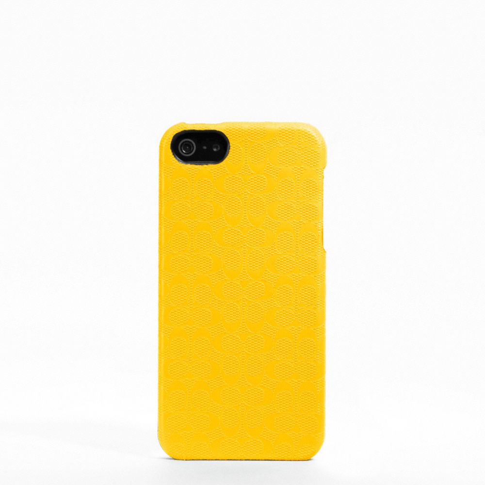 COACH f64218 HERITAGE SIGNATURE IPHONE 5 CASE YELLOW