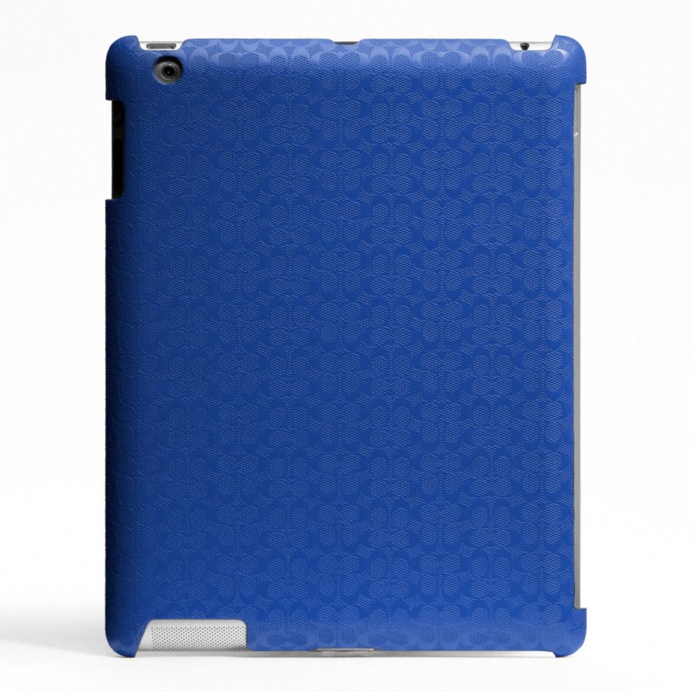 HERITAGE SIGNATURE IPAD CASE - BLUE - COACH F64219