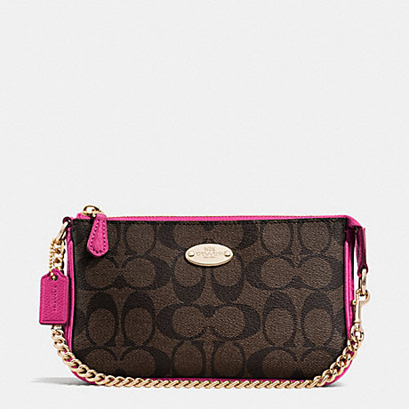 COACH LARGE WRISTLET 19 IN SIGNATURE - IME9T - f64234