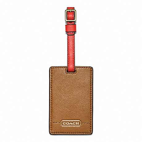 COACH F64441 PARK LEATHER LUGGAGE TAG ONE-COLOR