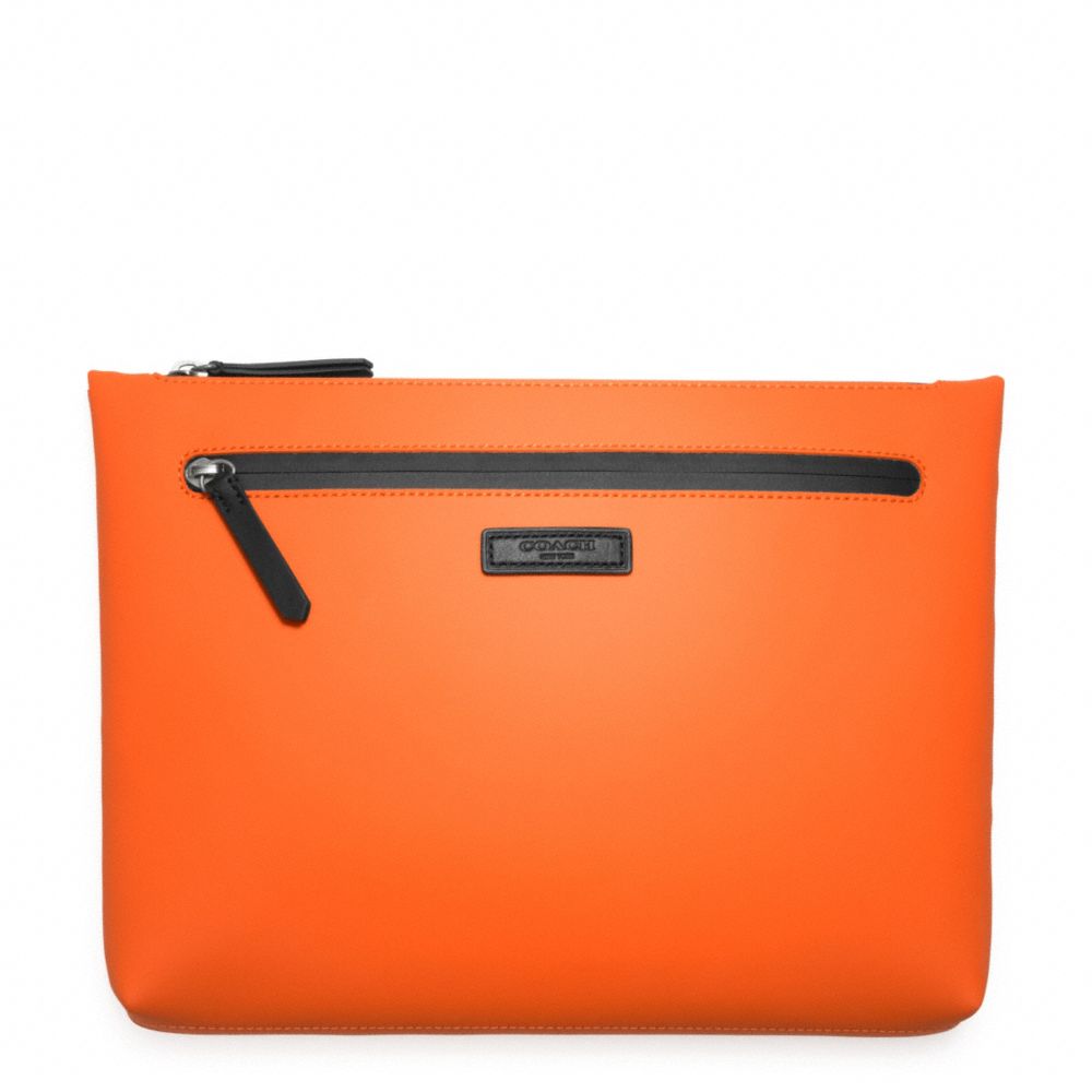 BLEECKER WATER RESISTANT BEACH POUCH - f64469 - TANGERINE