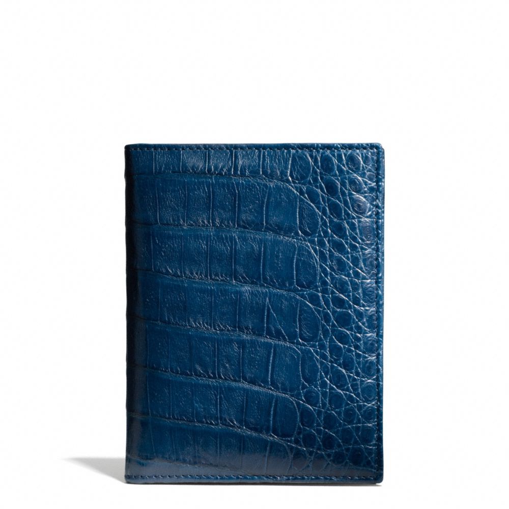 COACH CROCODILE PASSPORT CASE -  - f64499