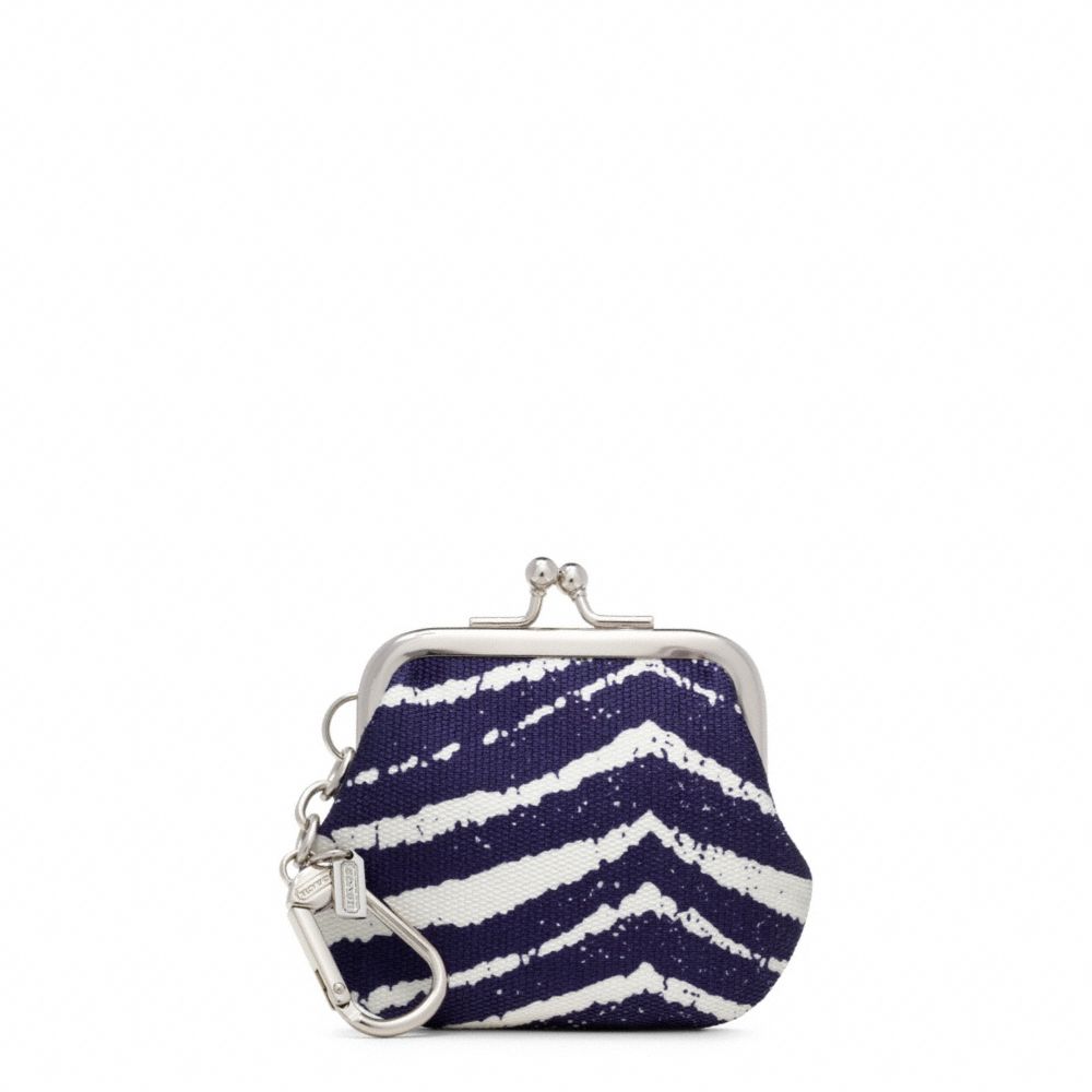 COACH F64520 - ZEBRA POUCH CHARM ONE-COLOR