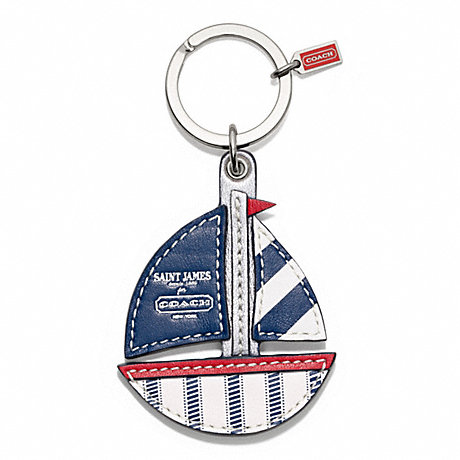 COACH F64522 SAINT JAMES BOAT KEY RING ONE-COLOR