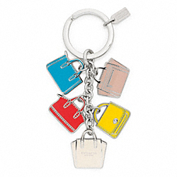 COACH LEGACY BAG MULTI MIX KEY RING - ONE COLOR - F64528