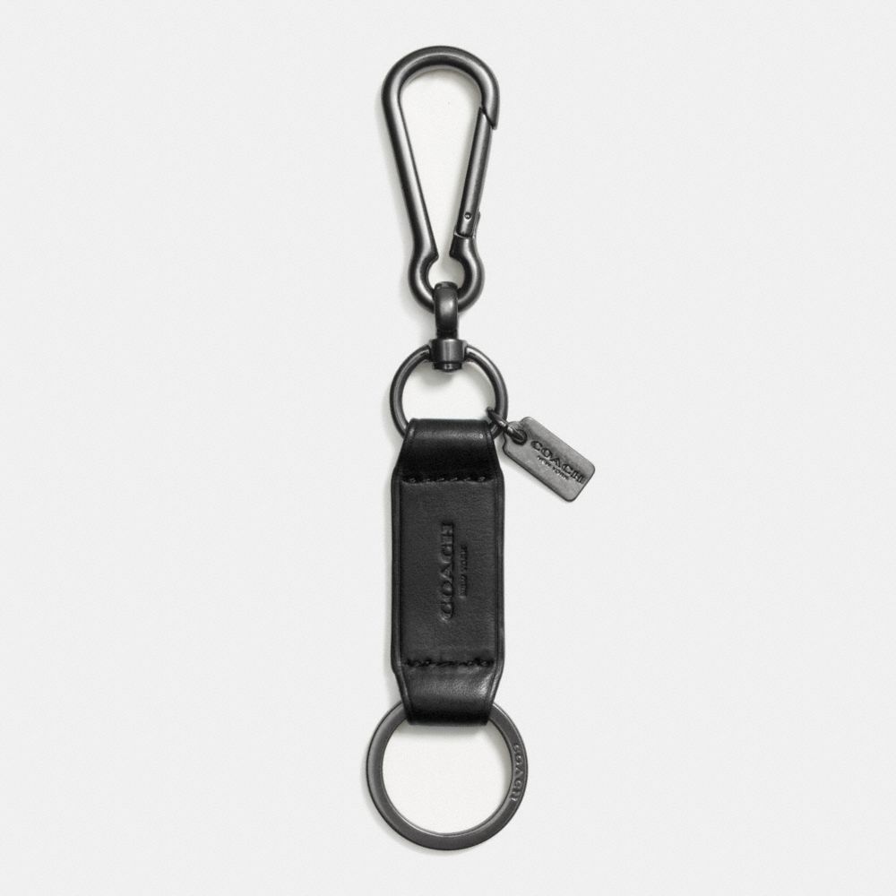 COACH F64578 TRIGGER SNAP KEY FOB BLACK