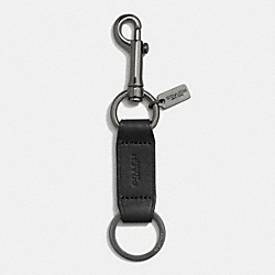 COACH F64908 Dog Leash Snap Key Ring BLACK