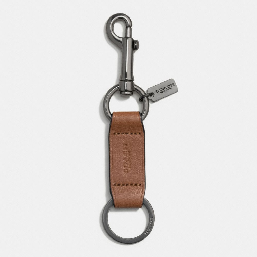 COACH F64908 Dog Leash Snap Key Ring SADDLE