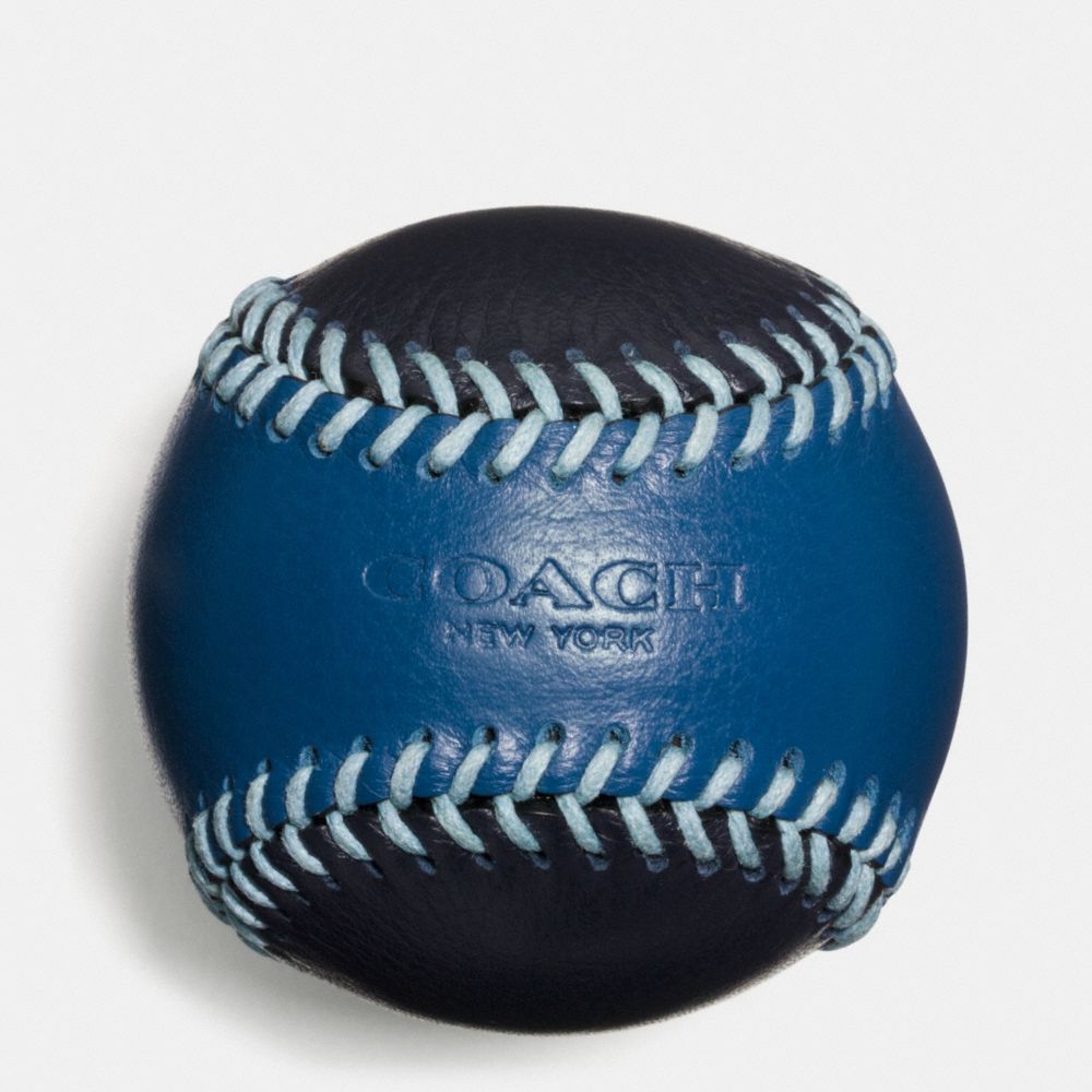 MODERN VARSITY BASEBALL PAPERWEIGHT - MIDNIGHT NAVY - COACH F64912