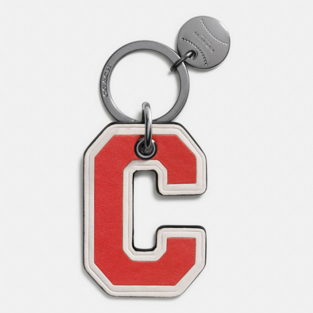 COACH f65042 MODERN VARSITY C KEY RING CARMINE