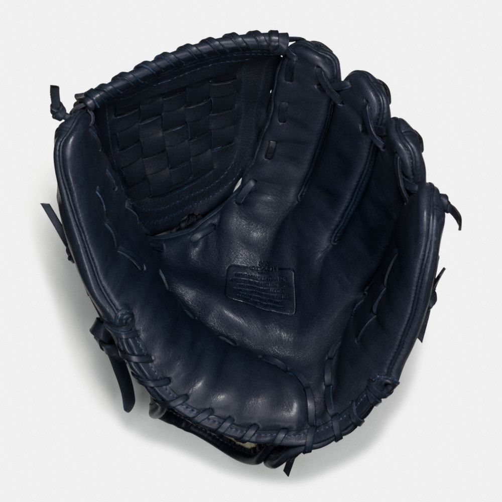 COACH F65170 Leather Baseball Glove MIDNIGHT