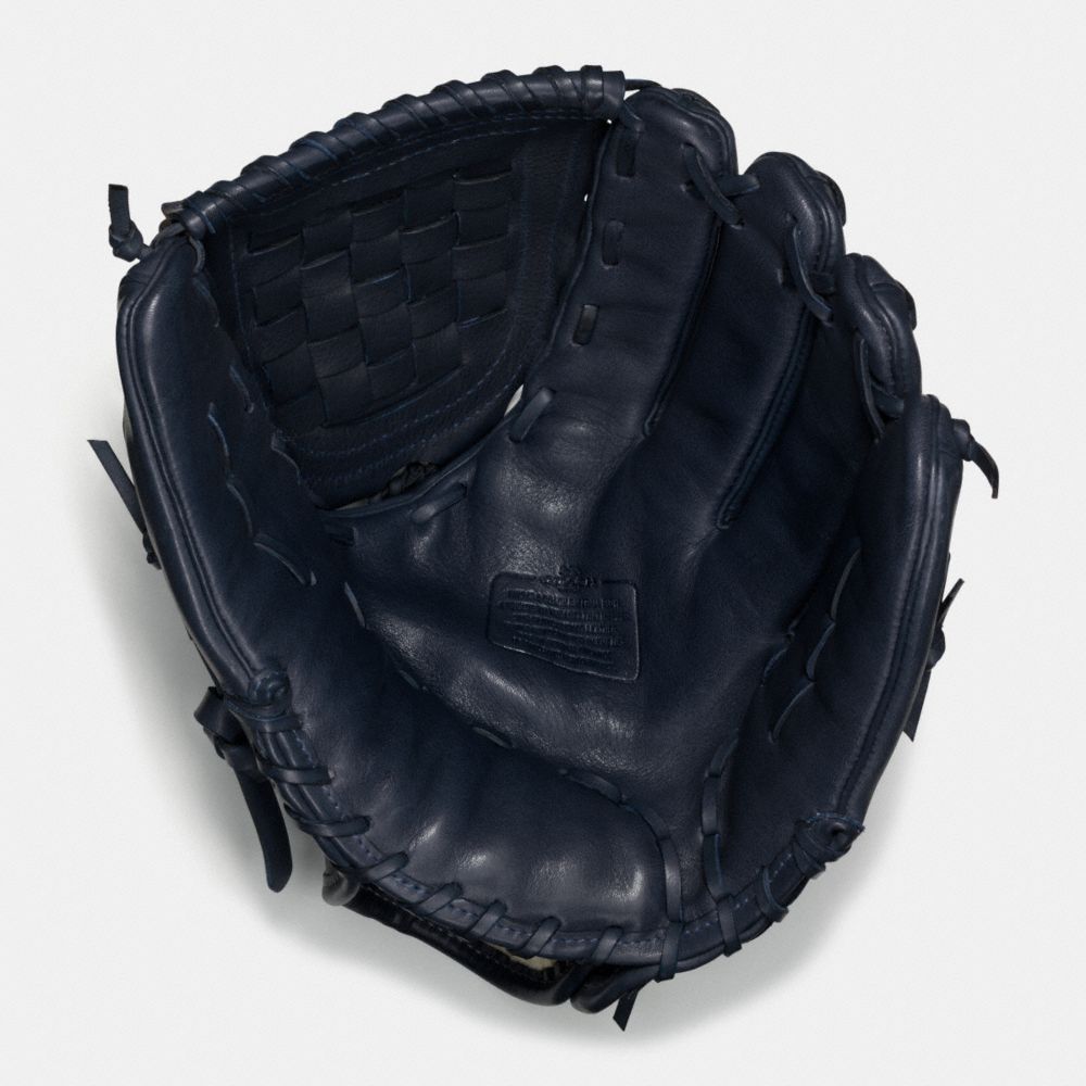 COACH LEATHER BASEBALL GLOVE - MIDNIGHT - F65170