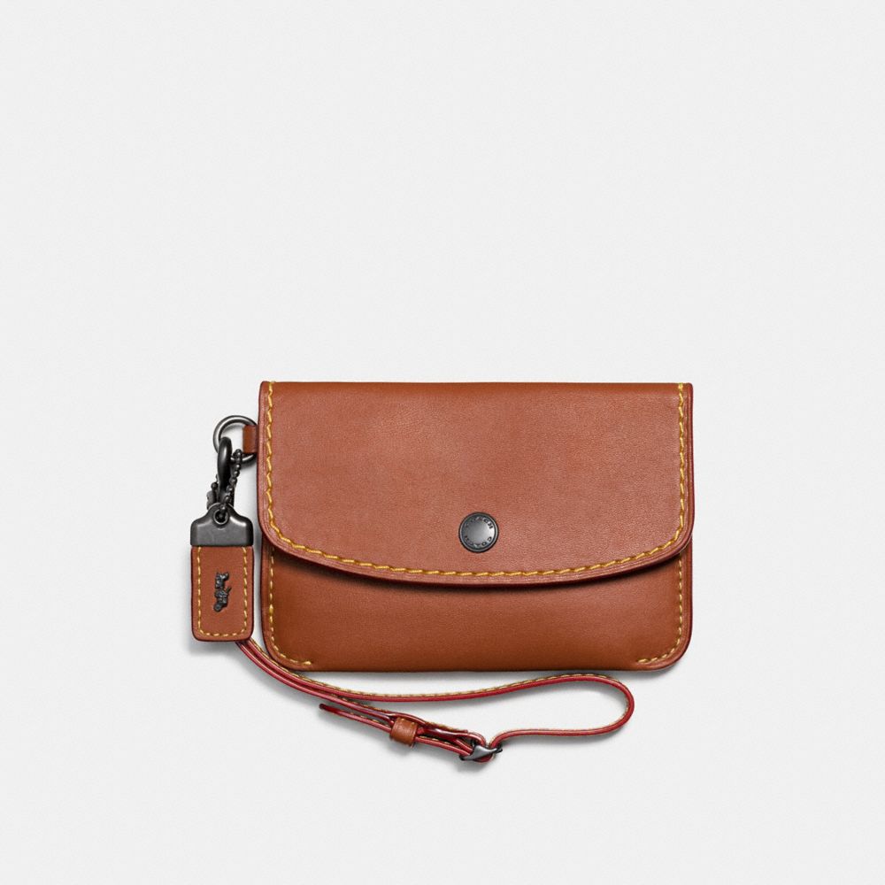 ENVELOPE KEY POUCH - 1941 SADDLE/BLACK COPPER - COACH F65268