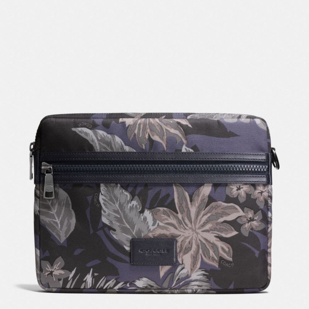 MEDIUM BEACH POUCH IN POLYESTER - f65299 - HAWAIIAN PALM