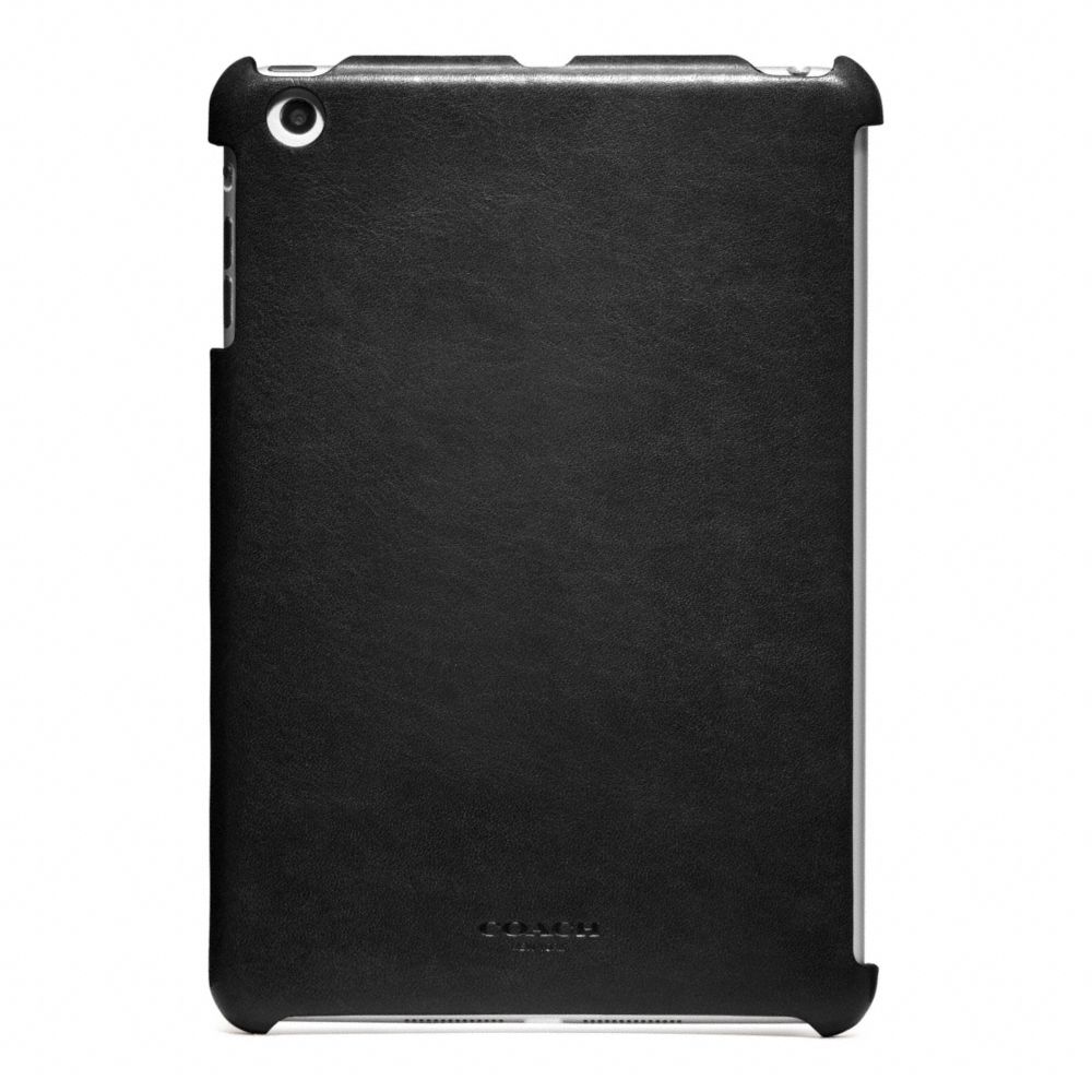 BLEECKER LEATHER MOLDED MINI IPAD CASE - BLACK - COACH F65416