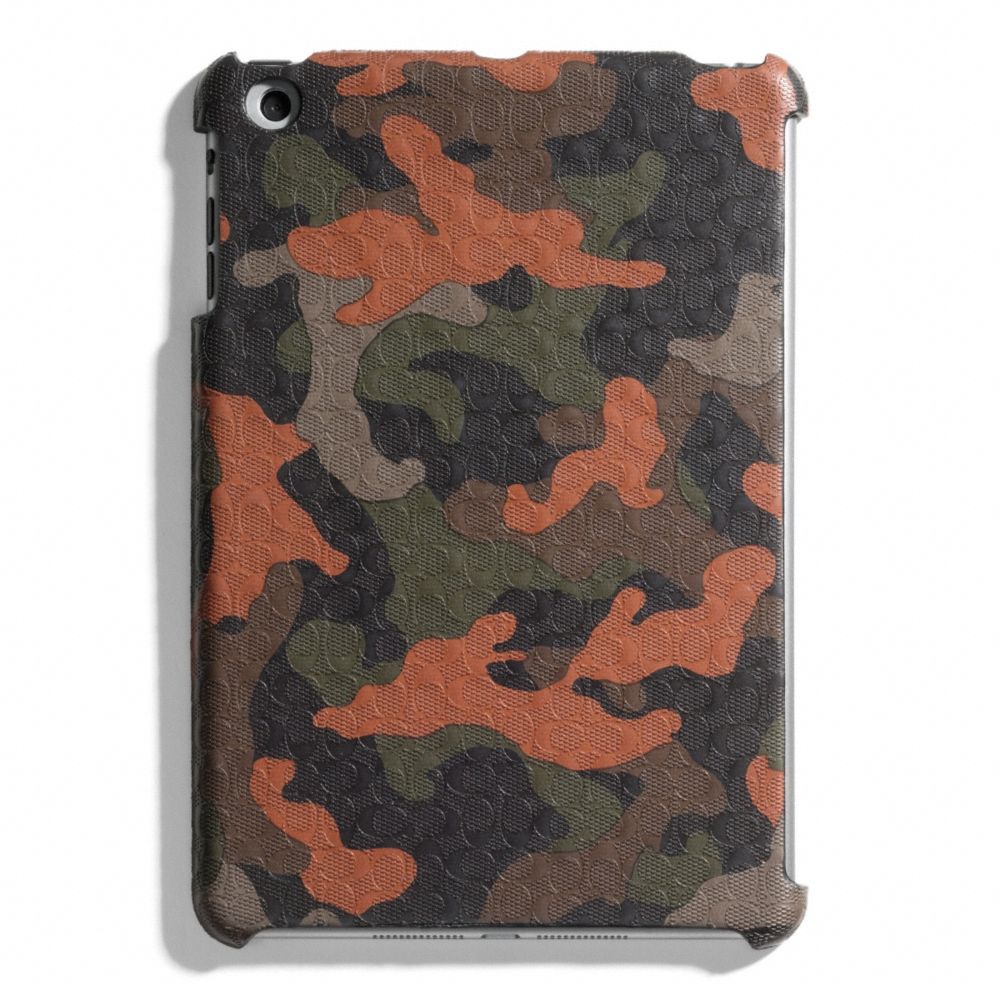 HERITAGE SIGNATURE MINI IPAD CASE - FATIGUE/ORANGE CAMO - COACH F65536